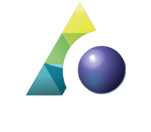 Aurora Signage logo white